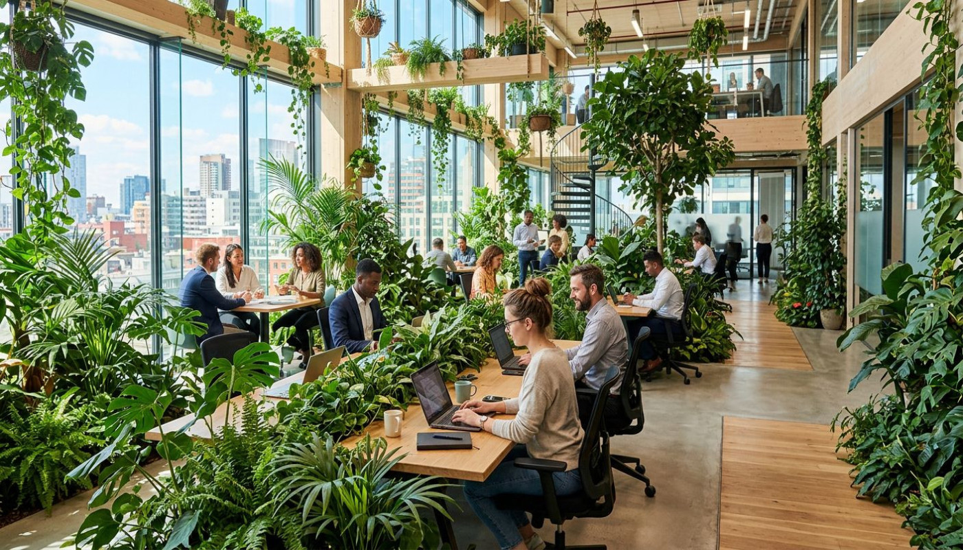 Comment les espaces verts influencent la productivité en entreprise ?